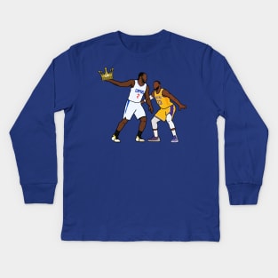 Kawhi Leonard 'KING OF LA' Los Angeles Clippers Kids Long Sleeve T-Shirt